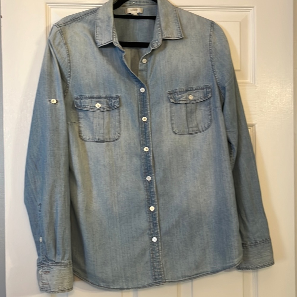 JCrew denim button down shirt